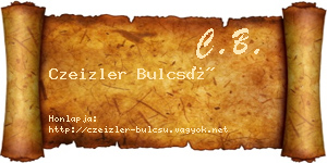 Czeizler Bulcsú névjegykártya